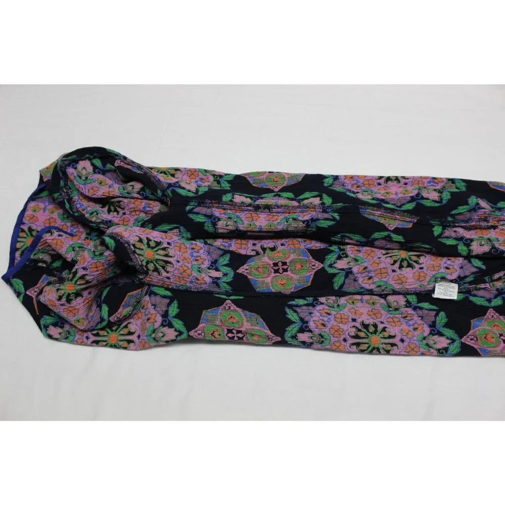 J.Crew women's‎ floral print 3/4 sleeve summer tunic top beach coverup XS